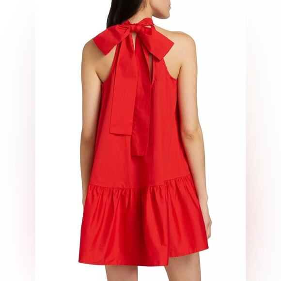 NWT NEW STAUD Marlowe Halter Mini Dress - Picture 2 of 11